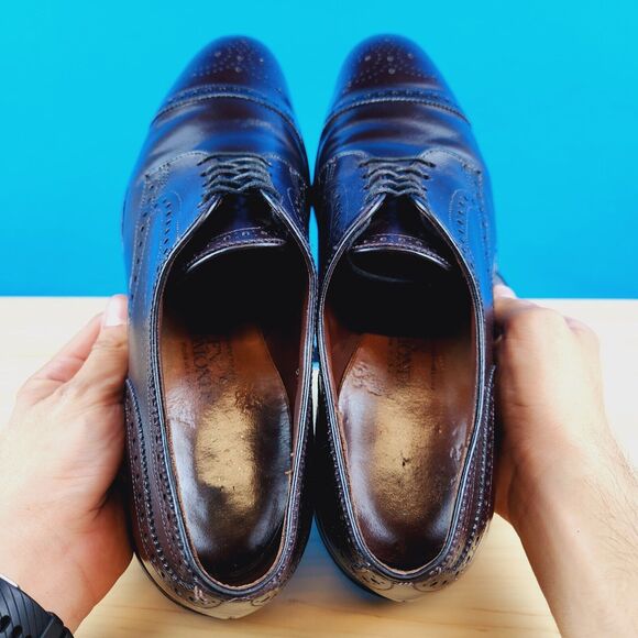 Allen Edmonds Sanford‎ USA Made Mens Size 10 Calfskin Cap Toe Dress Shoes 5277 main image 11